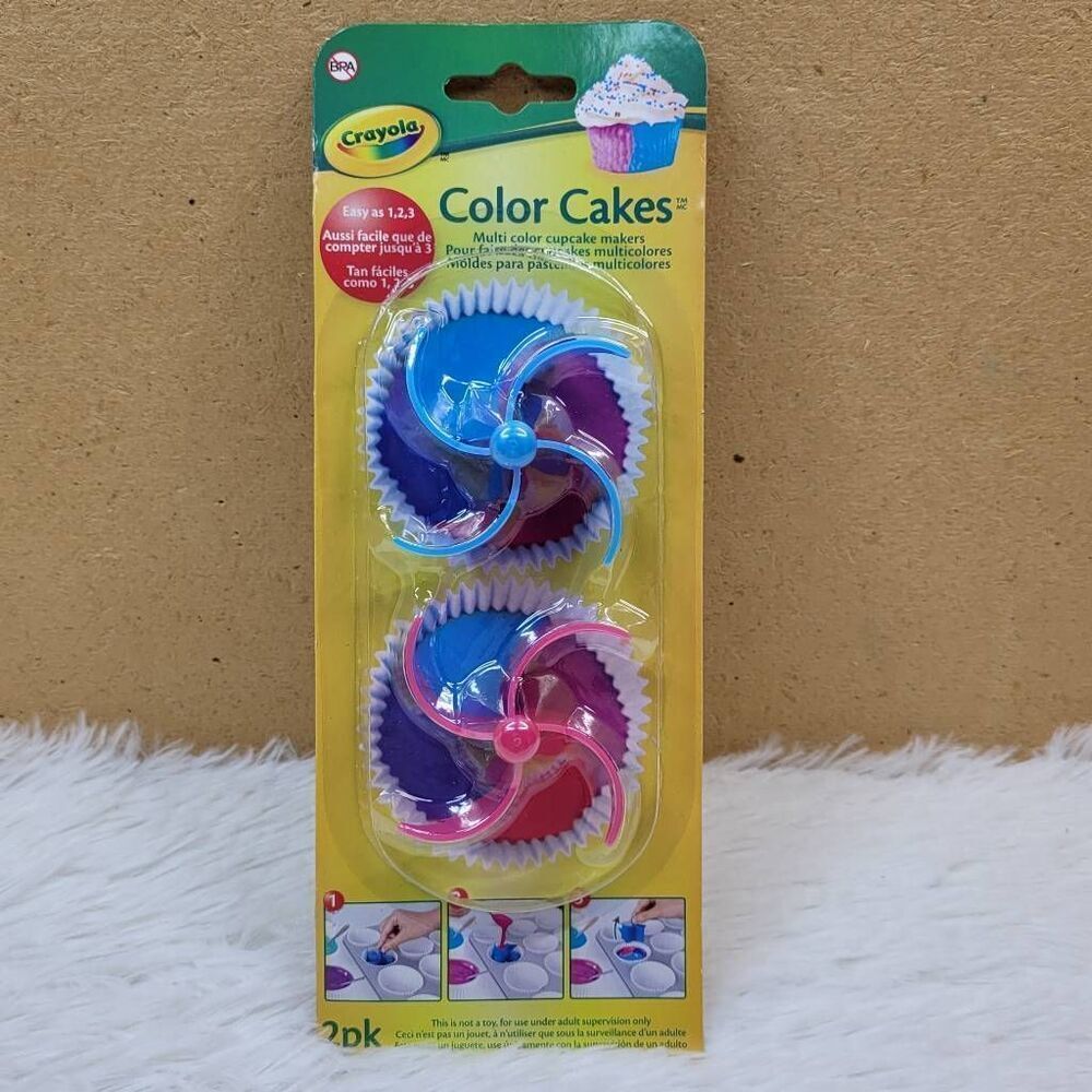 Crayola Color Cakes Cupcake Makers 2 Pack NIP P